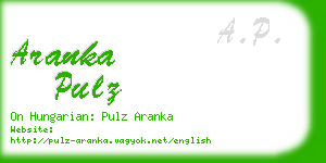 aranka pulz business card